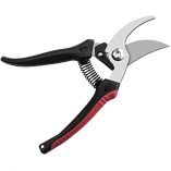 JEOutdoors-ZEM-Pruning-Shears-Professional-High-Carbon-Alloy-Steel-Sharp-Blade-Bypass-Hand-Pruner-Tree-Trimmer-Garden-Shears-JO0001-Black-red-0