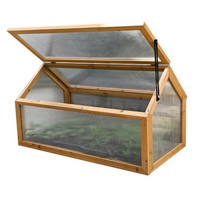 Garden-Grow-Wooden-Outdoor-Cold-Frame-Grow-House-Polycarbonate-Shelter-for-Garden-Vegetables-Plants-0