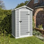 Keter-Manor-Outdoor-Plastic-Garden-Storage-Shed-Grey-4-x-3-ft-0-1
