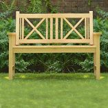 Sue-Ryder-Wooden-Garden-Bench-Seat-2-Seater-Solid-Natural-Wood-Outdoor-Seat-Traditional-Furniture-0