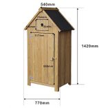 WilTec-Slim-utility-shed-made-of-fir-wood-with-a-tar-roof-770x540x1420mm-building-plans-garden-storage-0-2