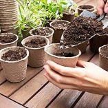 skycabin-8-cm-Round-Fibre-Plant-Pots-Garden-Planting-Biodegradable-Fibre-Seedling-Seedlings-Flowers-and-Vegetables-Organic-and-Eco-Friendly-Pack-of-48-0-0